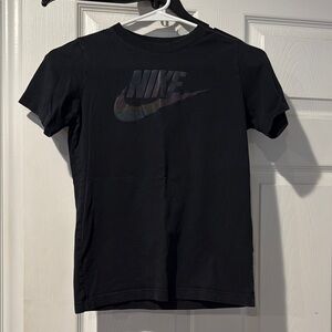 Nike Black Tee with Iridescent Logo